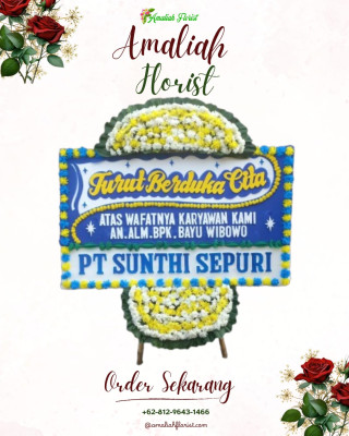 Papan Bunga Duka di Bumijaya