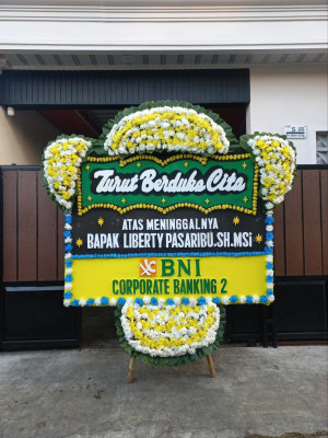 Papan Bunga Duka di Bumijaya