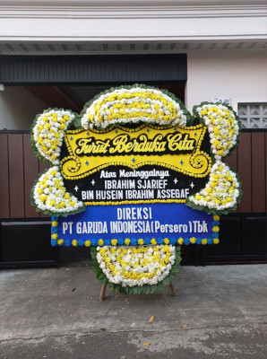 Papan Bunga Duka di Bumijaya